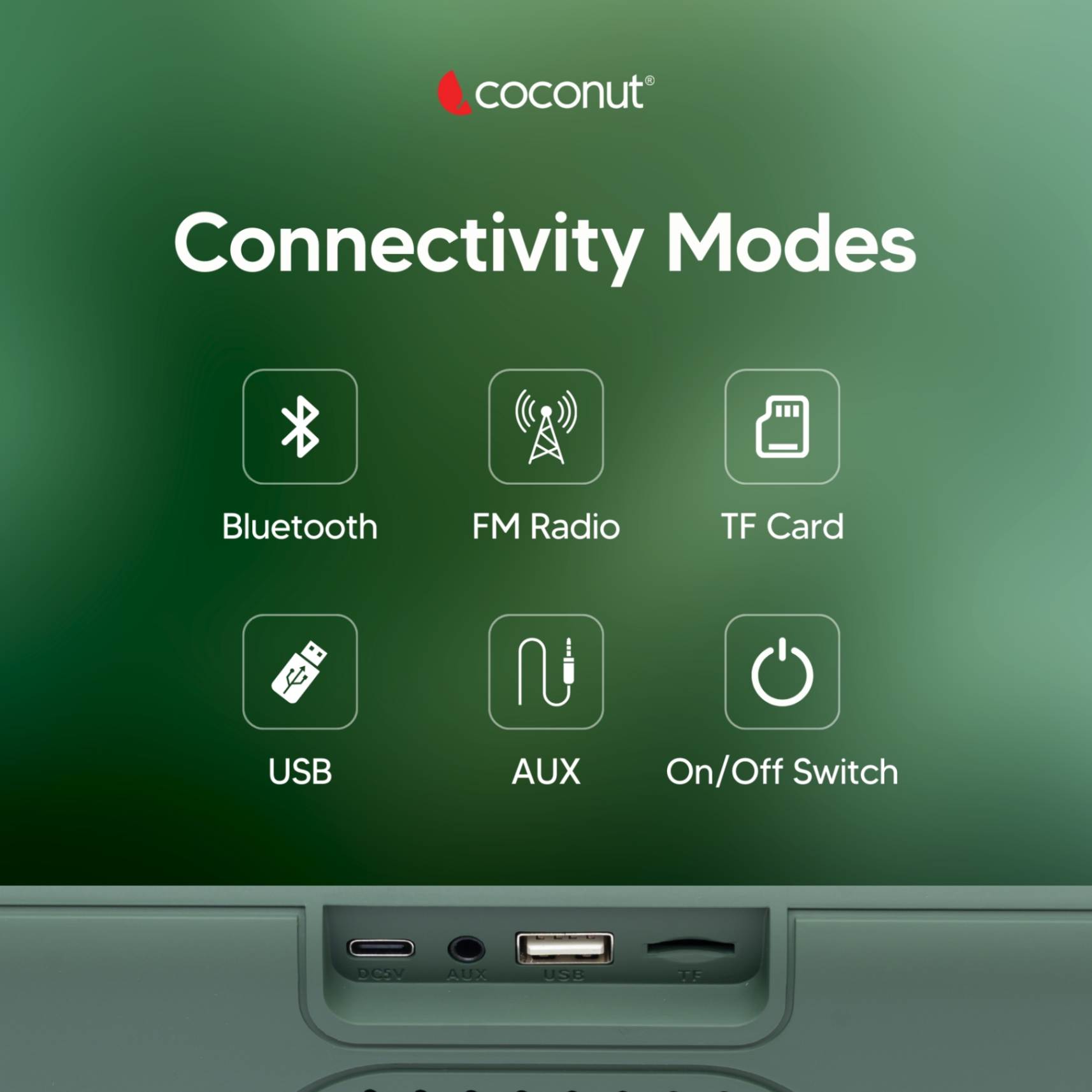 Compact Soul 8W Bluetooth speaker with RGB lights and Bluetooth 5.1